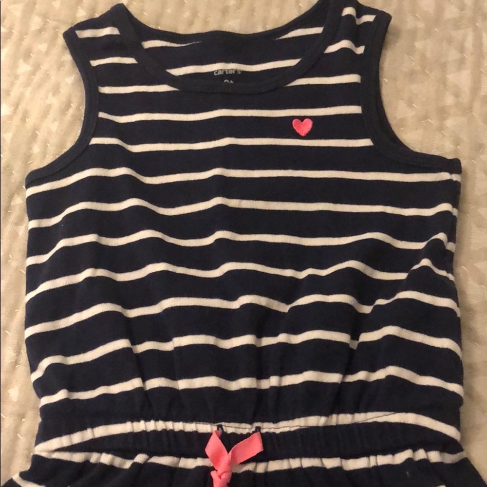 Carters girls stripped shirt with ruffle 3T - Picture 3 of 4